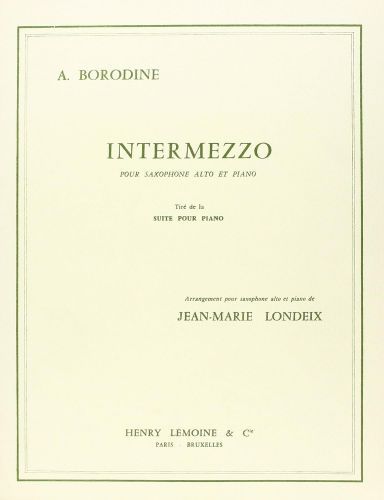 couverture Intermezzo Editions Henry Lemoine