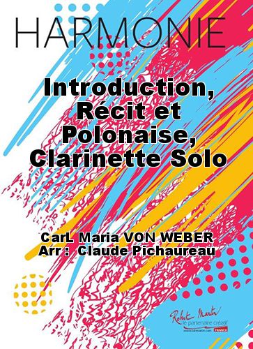couverture Introduction, Récit et Polonaise, Clarinette Solo Robert Martin