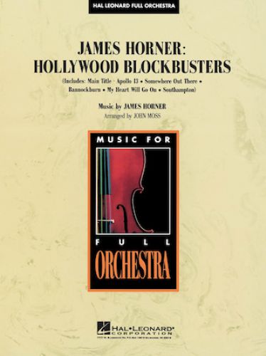 couverture James Horner Hollywood Blockbusters Hal Leonard
