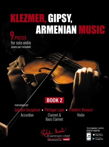 couverture KLEZMER, GIPSY, ARMENIAN MUSIC VIOLON BOOK 2 Editions Robert Martin