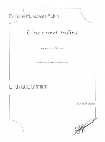 couverture L'accord infini pour guitare (sans tablature) Rubin