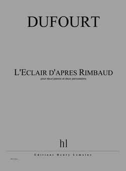 couverture L'Eclair d'apr�s Rimbaud Editions Henry Lemoine
