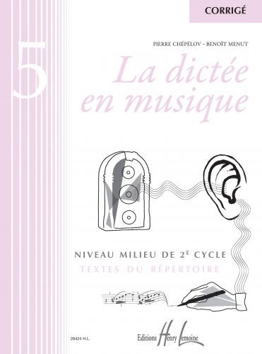 couverture La dict�e en musique Vol.5 - corrig� Editions Henry Lemoine