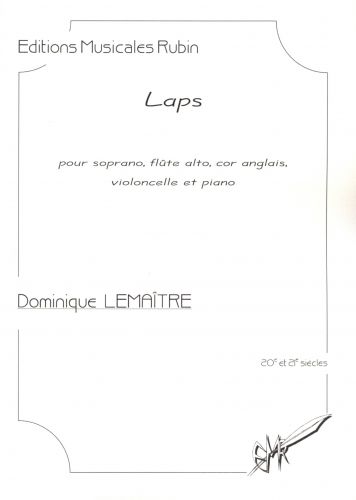 couverture Laps pour soprano, flte alto, cor anglais, violoncelle et piano Rubin