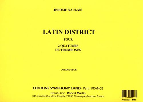 couverture Latin District (5 trombones ténors et 2 trombones basses, ou multiples de 7) Symphony Land