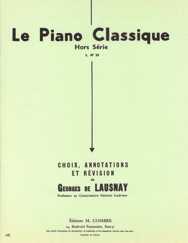 couverture Le Piano classique Hors s�rie n�20 Combre