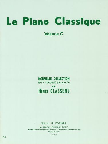 couverture Le Piano classique Vol.C Combre