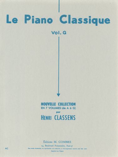 couverture Le Piano classique Vol.G Combre