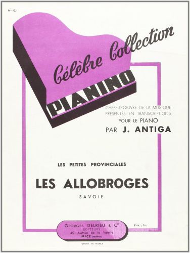 couverture Les Allobroges - Pianino 103 Delrieu