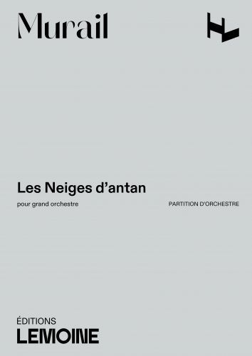 couverture Les Neiges d'antan Editions Henry Lemoine