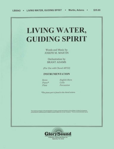 couverture Living Water, Guiding Spirit Shawnee Press