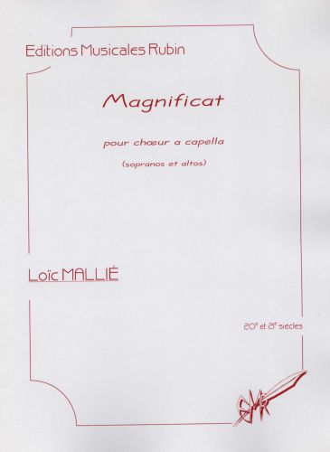couverture Magnificat pour chur a cappella (sopranos et altos) Rubin