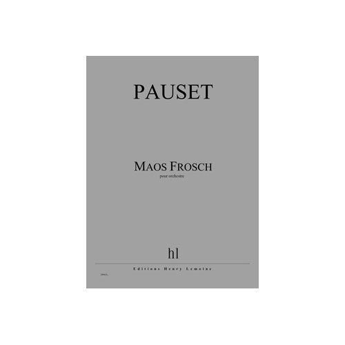 couverture Maos Frosch Editions Henry Lemoine