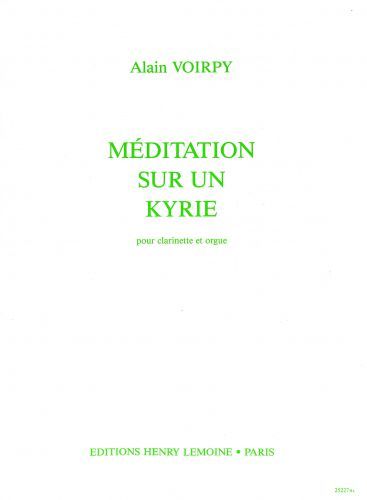 couverture Méditation sur un Kyrie Editions Henry Lemoine