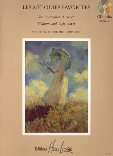 couverture M�lodies favorites Editions Henry Lemoine