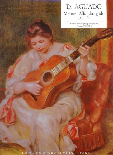 couverture Menuet Affandangado Op.15 Editions Henry Lemoine