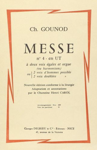 couverture Messe n°4 Delrieu