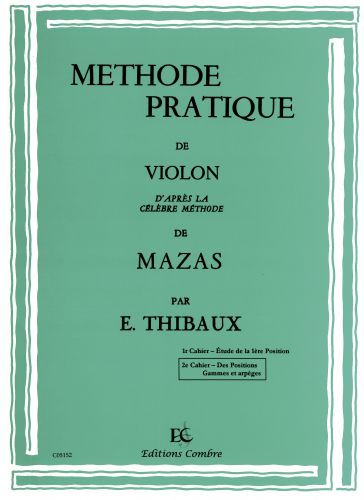 couverture Mthode d'aprs Mazas Vol.2 Combre