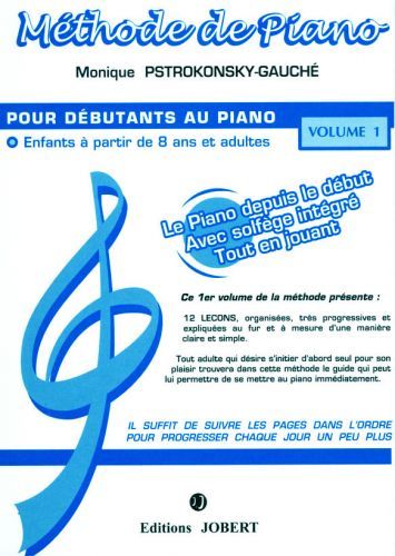 couverture M�thode de piano Vol.1 Jobert