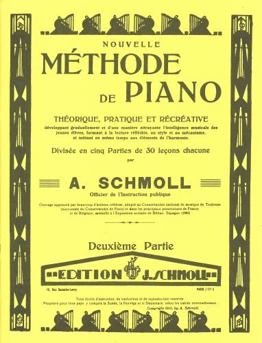 couverture Méthode de piano Vol.2 Combre