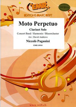 couverture Moto Perpetuo (Clarinet Solo) Marc Reift