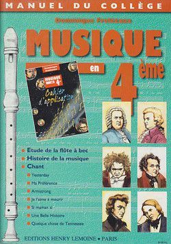 couverture Musique en 4�me Editions Henry Lemoine