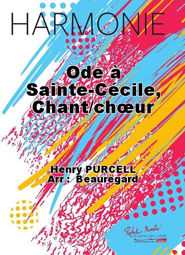 couverture Ode à Sainte-Cécile, Chant/chœur Robert Martin