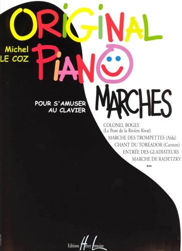 couverture Original piano marches Editions Henry Lemoine