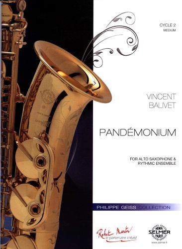 couverture PANDEMONIUM sax alto et ensemble rythmique Editions Robert Martin
