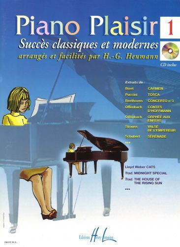 couverture Piano-plaisir Vol.1 Editions Henry Lemoine