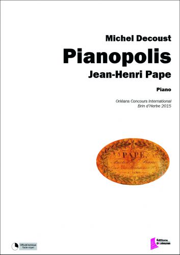 couverture Pianopolis : Jean-Henri Pape Dhalmann