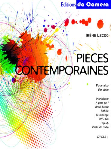 couverture Pieces contemporaines pour alto DA CAMERA