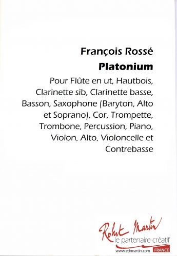 couverture Platonium Editions Robert Martin