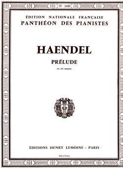 couverture Pr�lude en sol maj. Editions Henry Lemoine