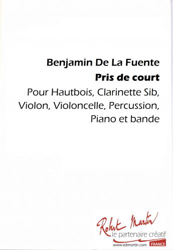 couverture PRIS DE COURT Editions Robert Martin