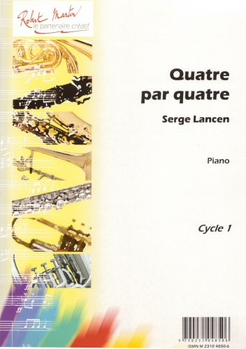 couverture Quatre Par Quatre Score / Piano Robert Martin