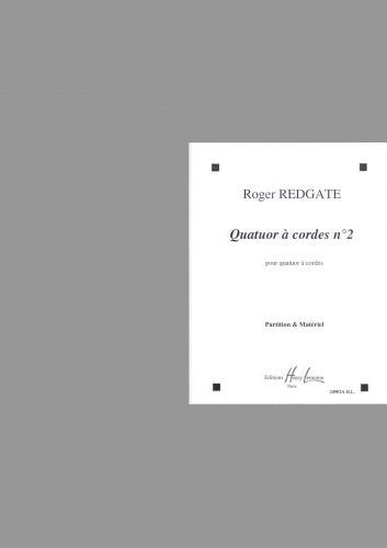 couverture Quatuor n�2 Editions Henry Lemoine