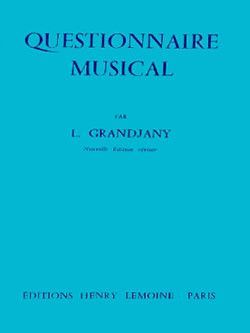 couverture Questionnaire Editions Henry Lemoine