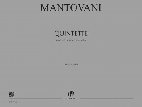 couverture Quintette Editions Henry Lemoine