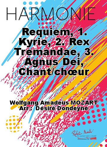 couverture Requiem, 1. Kyrie, 2. Rex Tremandae, 3. Agnus Dei, Chant/chœur Robert Martin