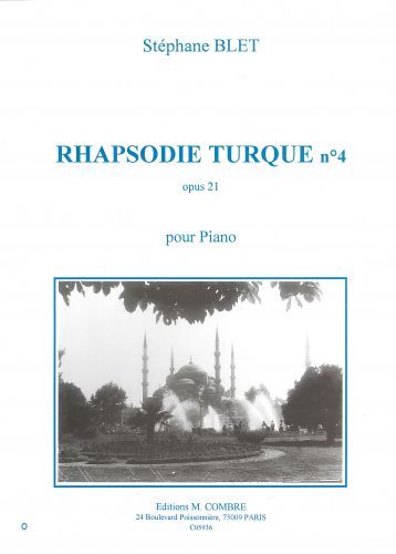 couverture Rhapsodie turque n�4 Op.20 Combre