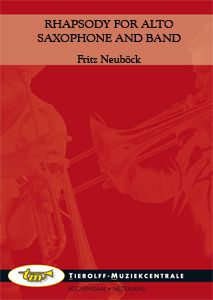 couverture Rhapsody For Alto Saxophone And Band Tierolff
