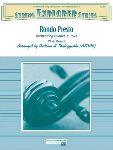 couverture Rondo Presto (from String Quartet K. 157) ALFRED