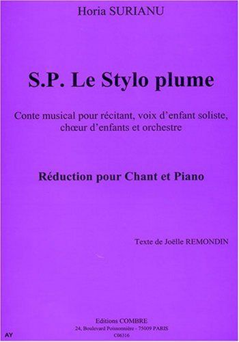 couverture S. P. Le stylo plume (conte musical) Combre