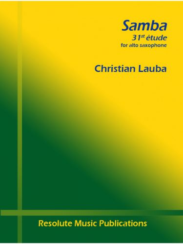 couverture SAMBA (ETUDE 31) Resolute Music Publication