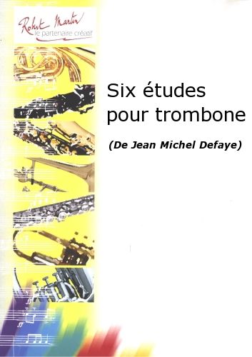 couverture Six Études pour Trombone Robert Martin