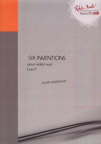 couverture Six Inventions Pour Violon Seul Livre 1 Robert Martin