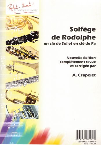 couverture Solfge Cl de Sol, Cl de Fa Editions Robert Martin