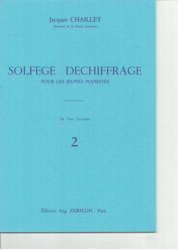 couverture Solfege Dechiffrage Pour Jeunes Pianisit Stock Zurfluh jusqu'  puisement