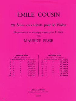 couverture Solo concertant n5 en R maj. Combre